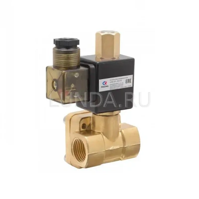 Клапан соленоидный с сервоприводом и катушкой, двухходовой, непрямого действия (нормально открытый), Росма В Ханты-Мансийске