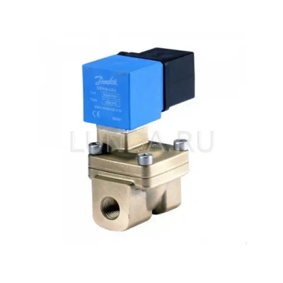 Клапан соленоидный EV220W 10-50, с сервоприводом, с катушкой, уплотнение NBR (нормально открытый), Danfoss В Ханты-Мансийске